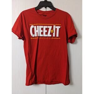 Kellogg's Chezits Red Graphic Printed Short Sleeve Crew Neck T-shirt Size M